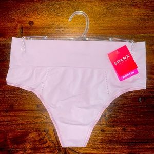 SPANX lounge-hooray thong in dusty mauve